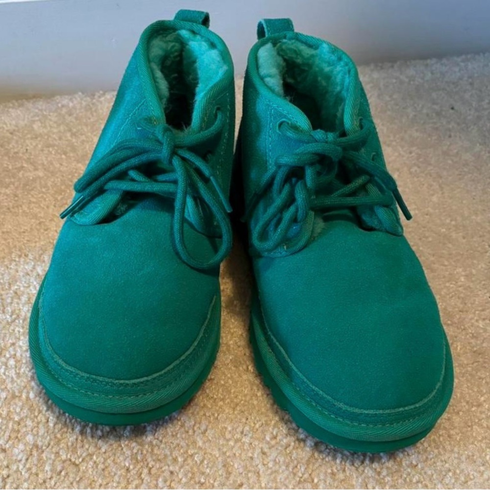 UGG NEUMEL CHUKKA green teal Boots with Cozy Lining